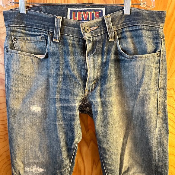 LEVI'S 511 | Distressed Lived-In Vintage Wash Denim Jeans *Rare* - Picture 1 of 11